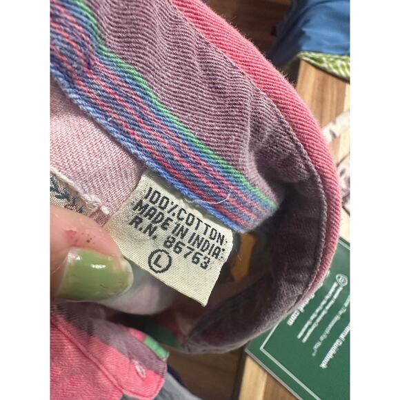 Rosettes Vibrant Multi-Colored Vertical Striped Button-Down Shirt Bold & Playful - Picture 7 of 7